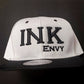 Snapback Bold INK black on heather grey With Puff Lettering