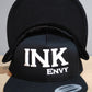 Snapback Bold INK White on Black With Puff Lettering ll